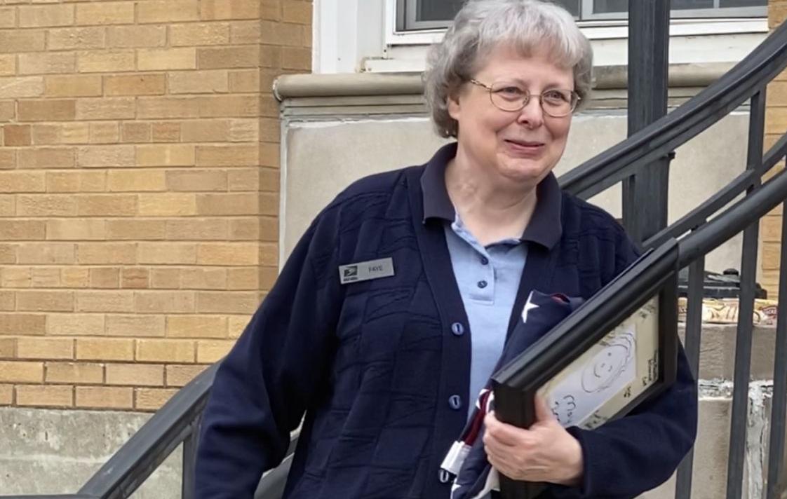Honored for postal service